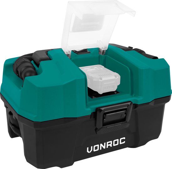 VONROC Compacte alleszuiger / stofzuiger - 20V - Incl. Diverse accessoires – Zonder accu & lader