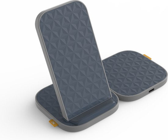 Xtorm 15W iPhone Lader met Oplaadstandaard / Draadloze Oplader iPhone / Wireless Charger - Draadloze Oplader - Geschikt voor iPhone 15 / Apple Lader / iPhone Lader Draadloos - Grijs