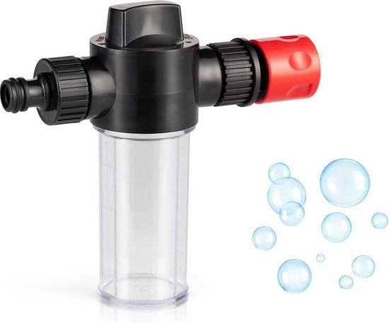 Umuzi Cleaning Telescopische Waterborstel - Uitschuifbare Schrobborstel voor Ramen, Gevel en Huis - 1,3 tot 4,6 meter - Reiniger met 4 Uitschuifbare Delen - Zeepdispenser met Doseerknop