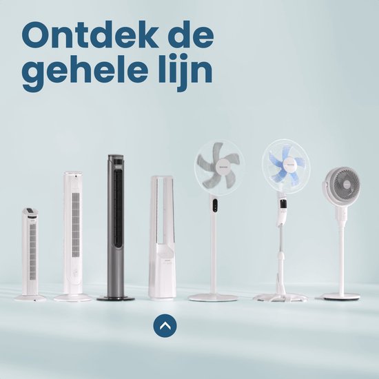 Auronic Torenventilator - Bladeless Model - Luchtkoeler - Vloerventilator - Stille Ventilator Staand - 101 CM - 6 Snelheden - Fan - Met Timer - 39 dB - Wit