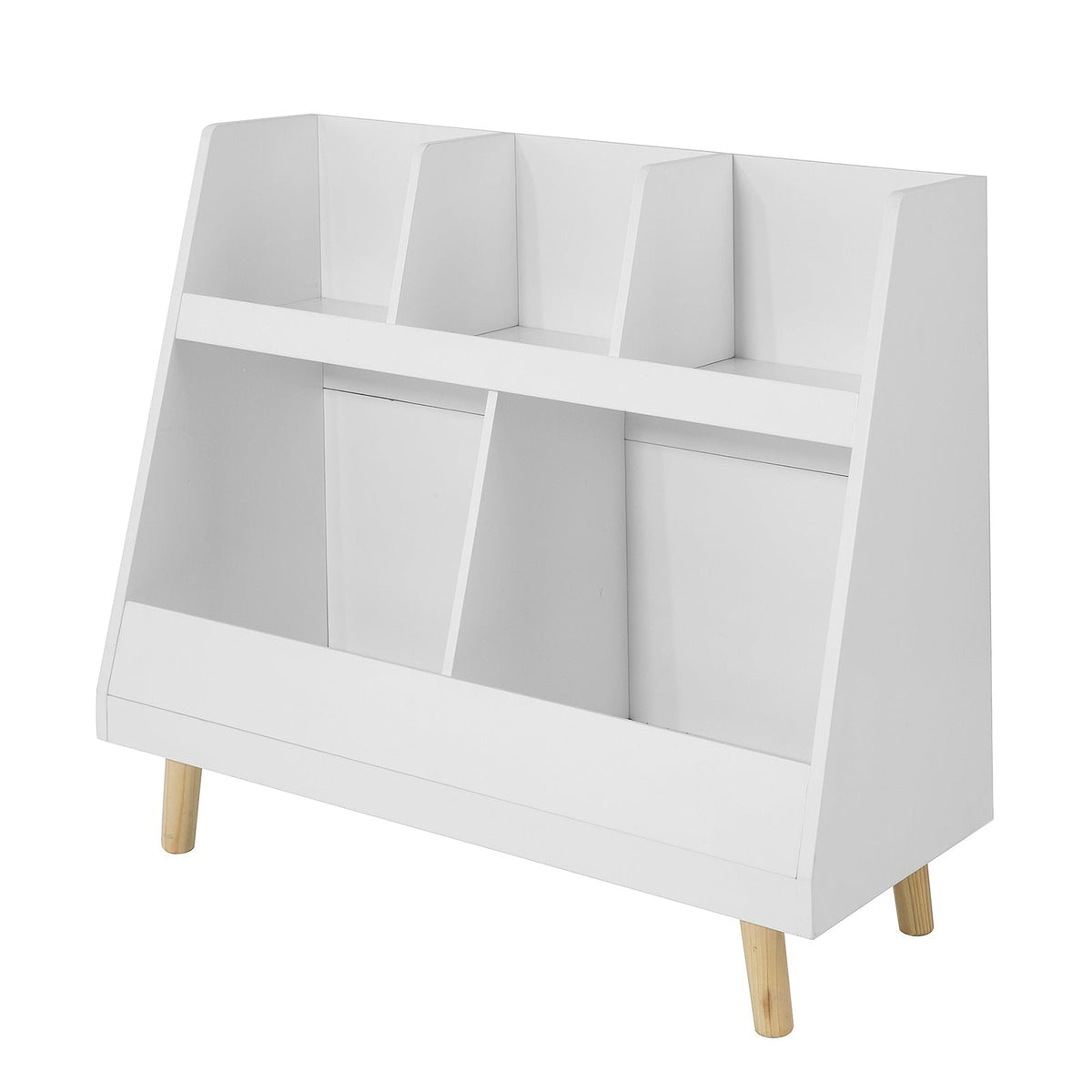 SoBuy Opbergkastje Voor Kinderen - Wit - 86x36x77 cm - 5 vakken