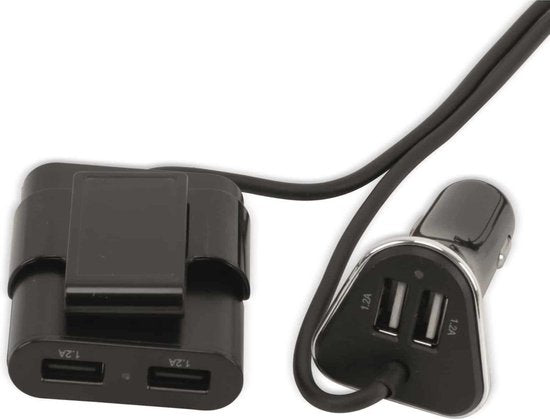 All Ride USB Oplader voor Auto - Autolader - 12/ 24 Volt - Splitter voor Sigarettenaansteker
