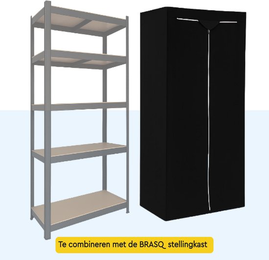 BRASQ Stellingkasthoes zwart - 180x90x40 cm
