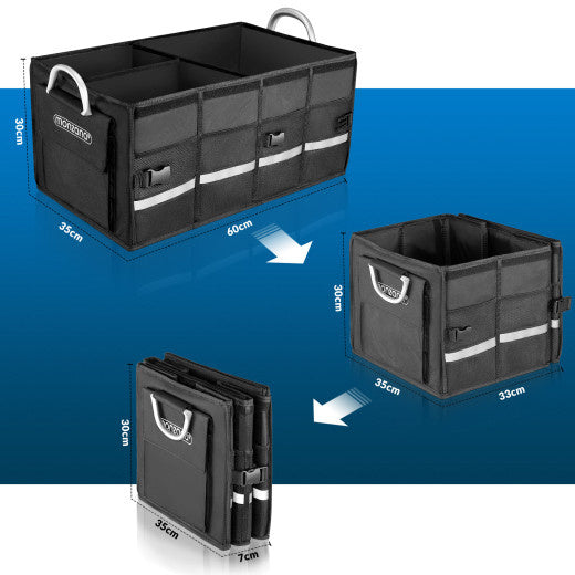 Monzana Kofferbak Organizer - 68L Waterdicht Opvouwbaar - Zwart