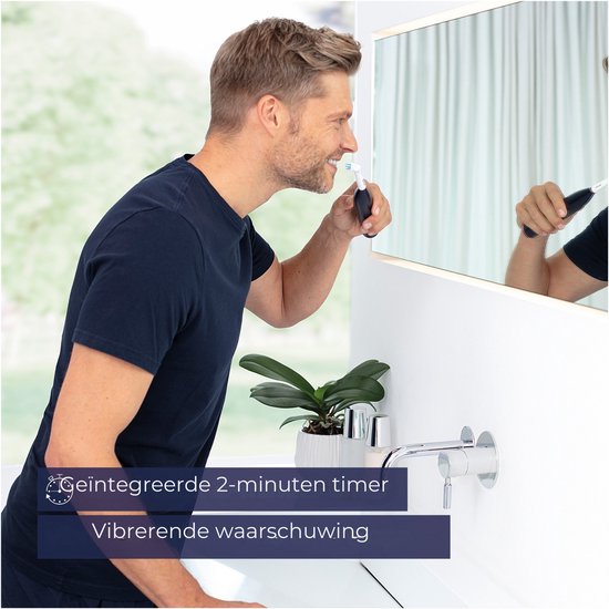 Beurer TB 50 Elektrische tandenborstel - 3 Individuele programma's: Clean, Sensitive & White - Batterijduur tot 45 dagen - Incl. opbergbox, lader, adapter & 5x borstelkoppen - Timer - Goed getest - 3 Jaar garantie