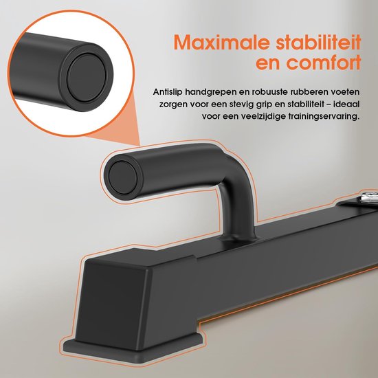 DH FitLife Dip Bars | Dip Stand Station | Dipstandaard | Krachtstation Fitnessapparaat voor Thuis | Parallettes Calisthenics Trainingsapparatuur | Individueel Verstelbare Hoogte voor Krachttraining