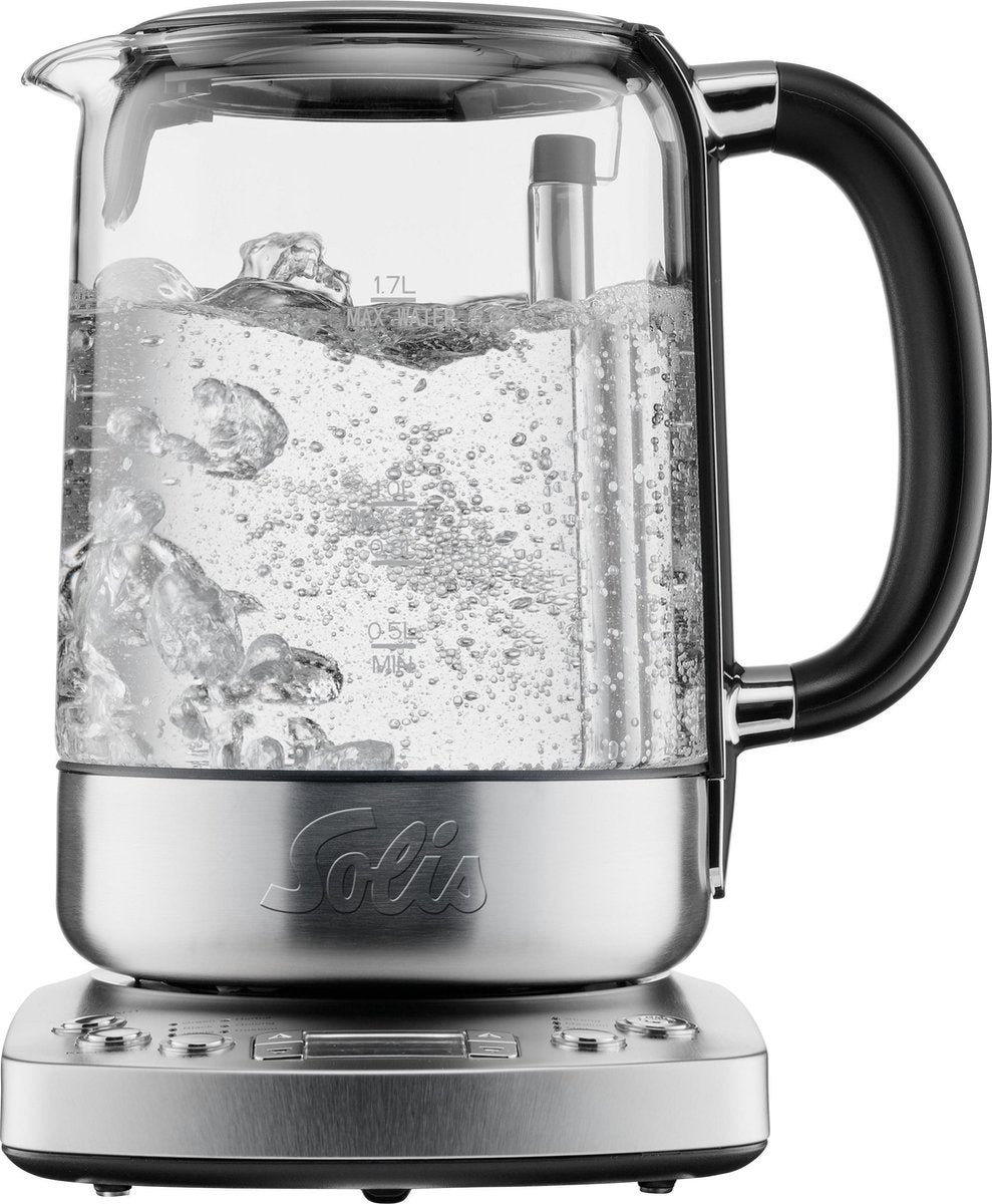Solis Tea Kettle Automatic 5518 Waterkoker - 1.7L - RVS - BPA vrij - 1200W - 22x17x29 cm - Zilver