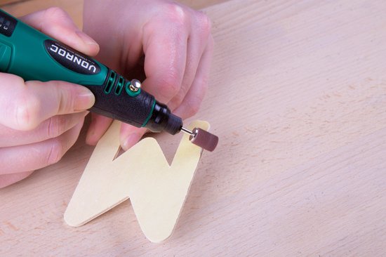 VONROC Roterende Multitool – 4V – Incl. 31-delige accessoire set & opbergtas