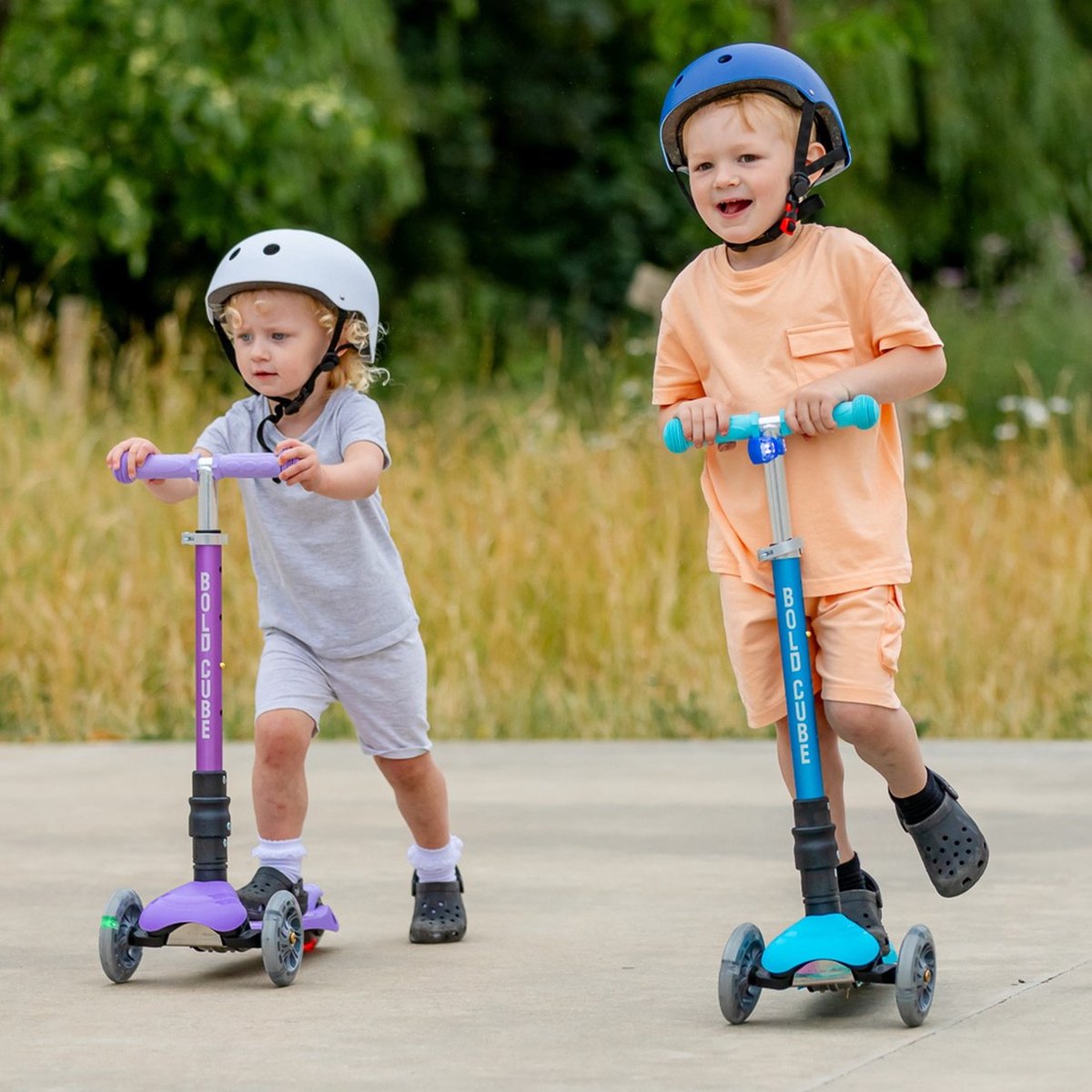 Boldcube Kinderstep Met 3 Wielen - Eenhoorn Paars - 2-8 Jaar Oud