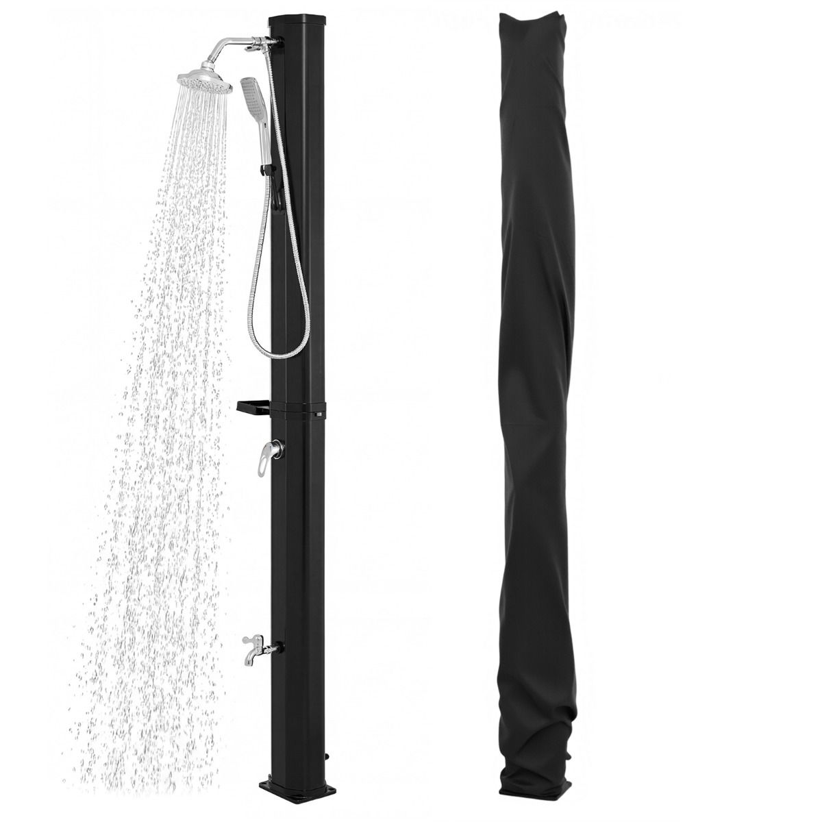 Coast Zonnedouche 35L - Zwart - 216,5 cm - Max. 60°C Zonder Elektrische Aansluiting