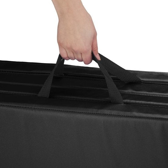 tectake - Gymmat gymnastiekmat - afm 240 x 120 x 5 cm - zwart - 403638