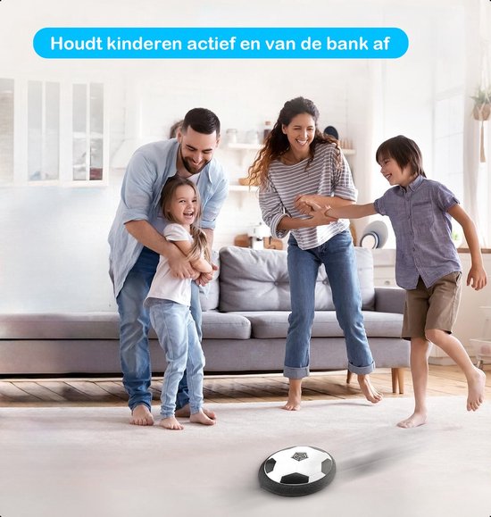 Tech Essentials® Hover Bal - Led Verlichting - 18 cm | Smart Ball Soccer Bot - Zwevende Air Voetbal - Spel - Zacht - Voor Binnen - Kinderen