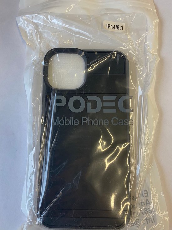 Telefoonhoesje Geschikt voor Iphone 14 Hoesje Met Pasjeshouder En Screenprotector Beschermglas