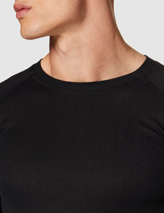 Thermo Ondergoed Heren - ThermoShirt Heren - Zwart - M - Thermokleding Heren - Thermo Shirt Heren Lange Mouw