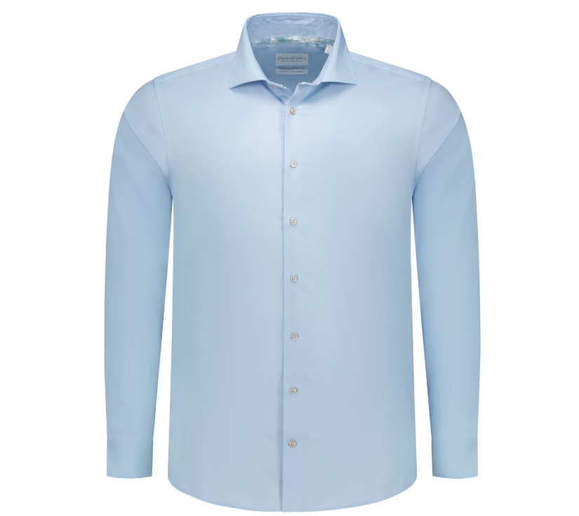 Boston Brothers Wide Spread Overhemd - maat 41 - licht blauw - heren
