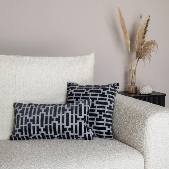 Zuiver Scape Kussen 45x45 Denim Zwart