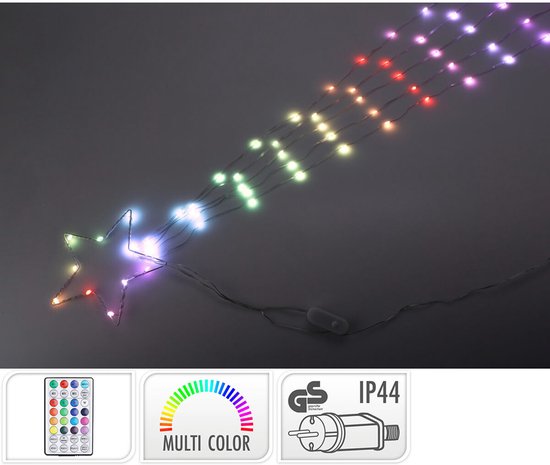 Kerstster Lifetime RGB Kerstster 220 V 119 cm Plastic LED RGB