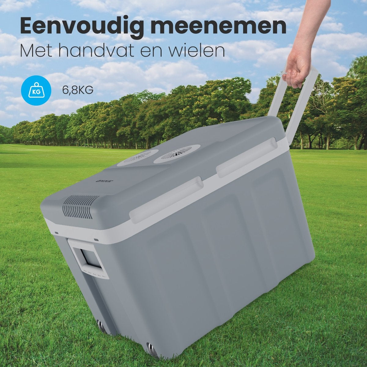 Auronic Elektrische Koelbox - Coolbox - 40L - 12V en 240V - Grijs