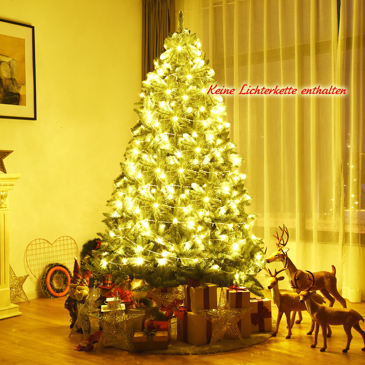 Coast Premium Kunstkerstboom Groen – 134 x 229 cm – 1968 Takpunten met Scharnierende Constructie