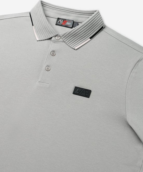 AB Lifestyle - Driekleurige Polo | Alloy - Heren - Maat: XS