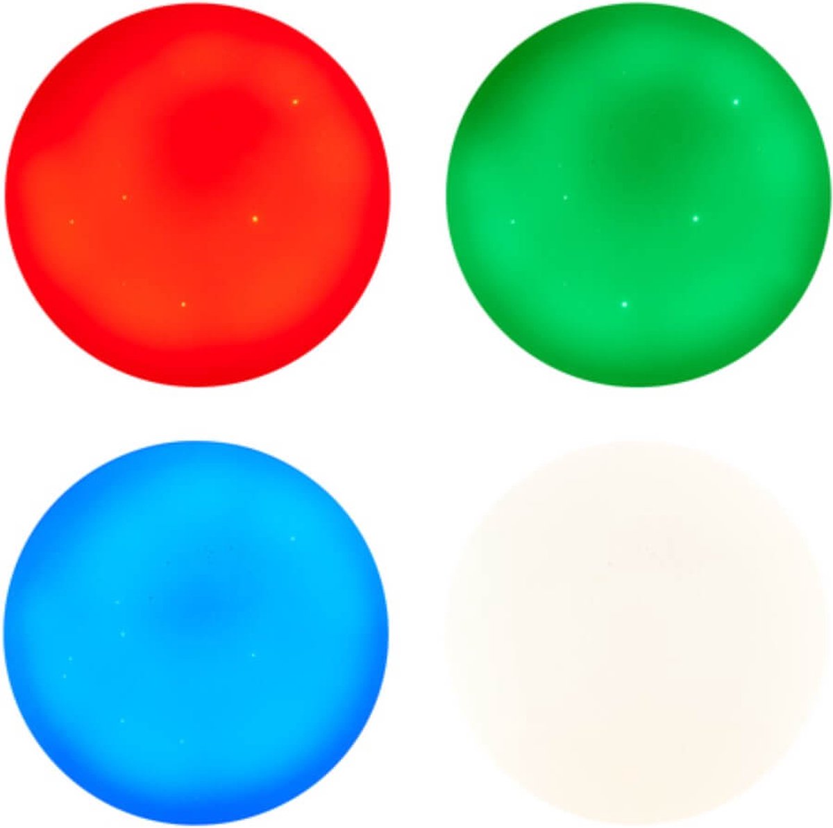 Brillant Heddy LED Plafondlamp 39 cm - Wit - 22W Geïntegreerde LED - Slimme Tuya App Bediening
