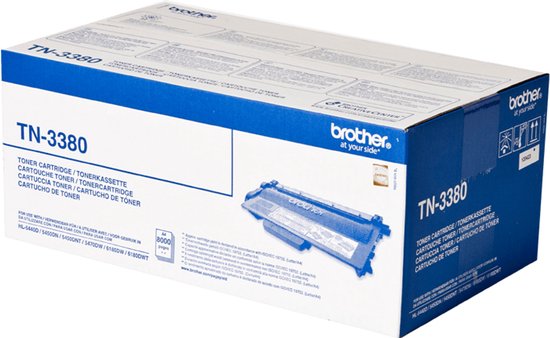 Brother TN-3380 - Tonercartridge / Zwart / Hoge Capaciteit