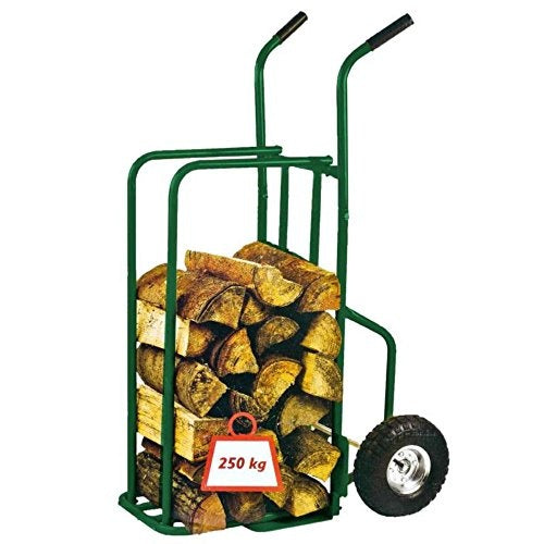 Toolland Steekwagen voor hout, groen, laadvermogen 250 kg
