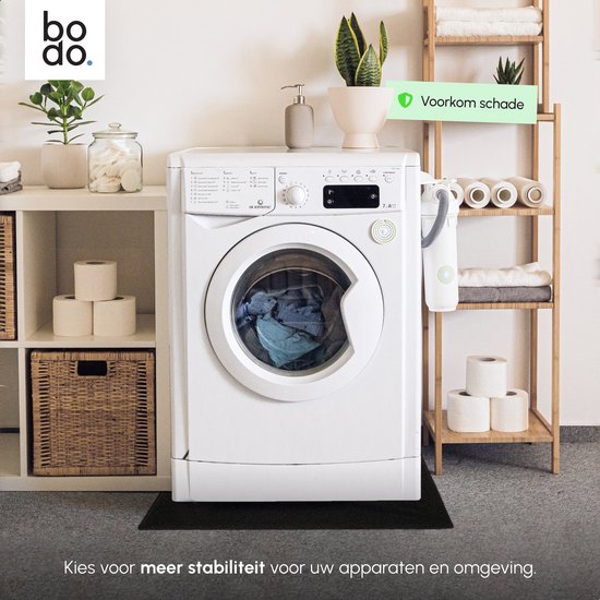 Bodo® 2 x Anti Trillingsmat Wasmachine en droger - 60x60x0,8cm