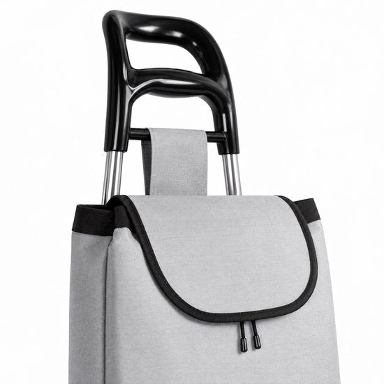 BE strong Boodschappentrolley 25 L - 2 wielen - Grijs