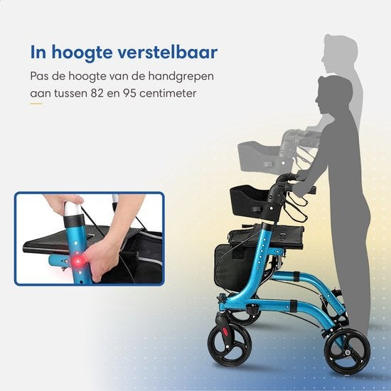 SafeLife Rollator Opvouwbaar met zitfunctie - voor binnen en buiten