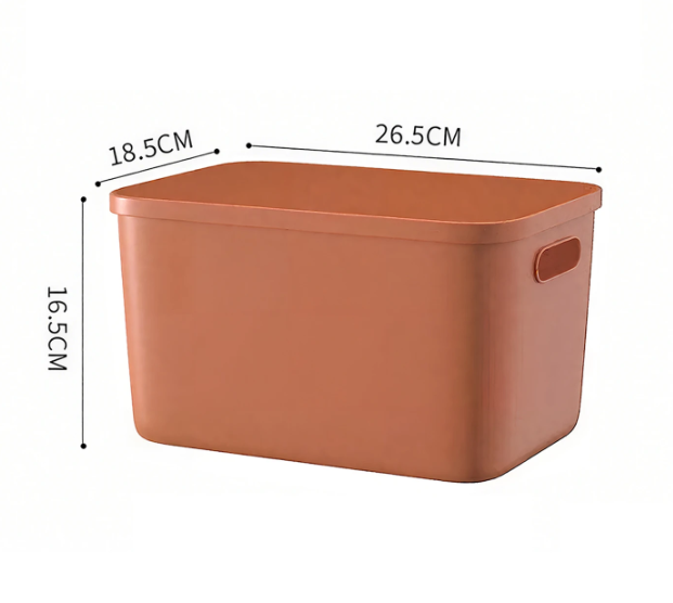SNSP Opbergboxen met Deksel 4-Delig - Multicolor - 26,5 x 18,5 x 16,5 cm - 8L