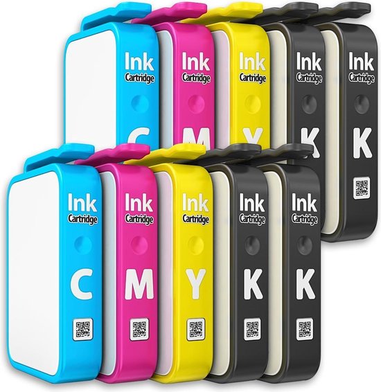 T044 | 10 Pack | Huismerk | Cartridges voor Epson | Gratis 128 GB USB Stick