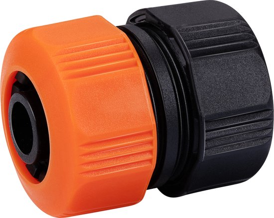 BLACK+DECKER Slangverbinder 3/4'' - 19 ⌀ CM - Tuinslangkoppelig - Zwart/Oranje