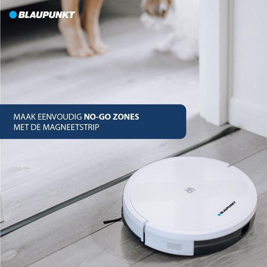 Blaupunkt Robotstofzuiger Bluebot XVAC – Met Laadstation - Slimme Navigatie - Dweilfunctie Mogelijk - Wit