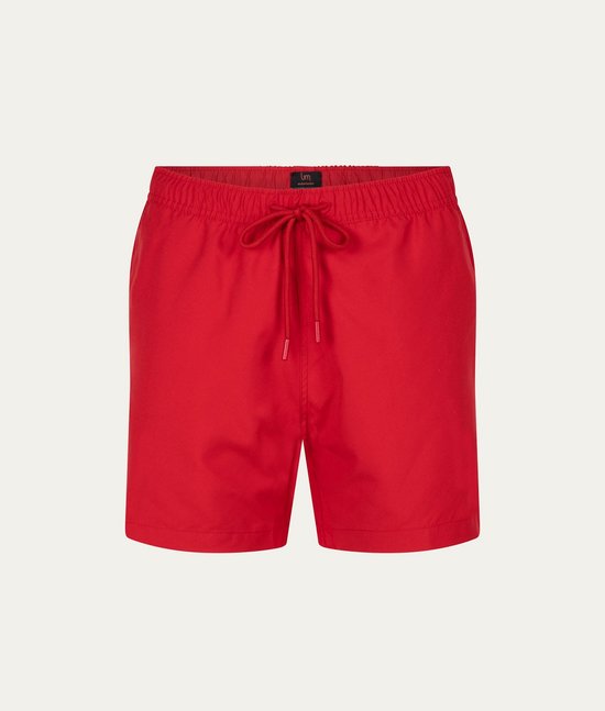 Undiemeister Zwembroek Heren - Sneldrogend - Zakken Met Rits - 100% Gerecycled Polyester - Fiery Sunrise (Rood) - Maat L