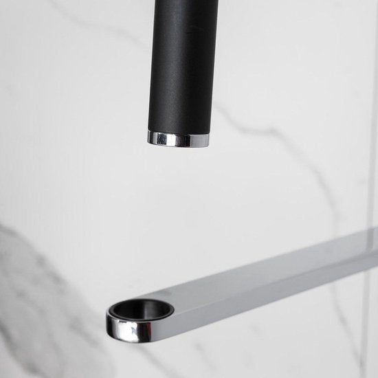 Boretti Maggiore 61 cm Mengkraan – Zwart – 1-Hendel Keuken- en Badkamerkraan