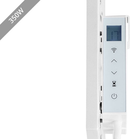 Vlectro - Slim infraroodverwarmingspaneel met instelbare timer - 350 W