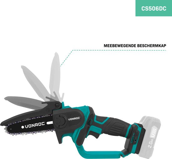 VONROC Mini Kettingzaag 20V – 152mm - Zonder accu en snellader