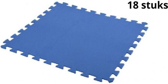 Free and Easy Zwembadtegels Foam Blauw 50 x 50 cm - 18 Stuks - 4,5m²