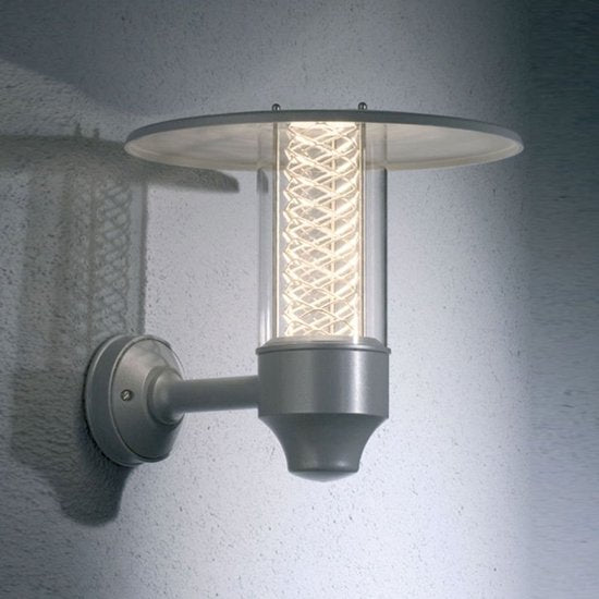 Konstsmide Nova Wandlamp Buiten - Gerichte Lichtbundel - Aluminium Zilver - GU10 Fitting