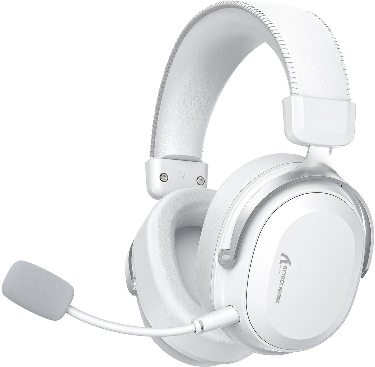 Attack Shark L30PRO Draadloze gaming headset - 7.1 surround - 3 verbindingsmodi - Wit