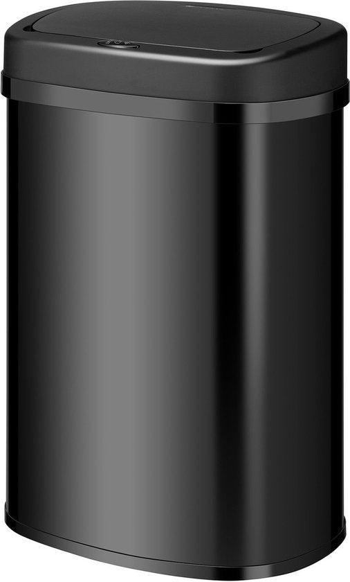 Automatische Prullenbak / Afvalemmer / Sensorprullenbak - 50 Liter - Zwart - Rechthoek