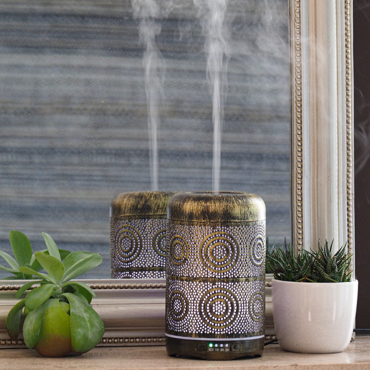 Gadgy Aroma Diffuser – Luchtbevochtiger Babykamer Slaapkamer - Geurverspreider – met LED Verlichting – Aromadiffusers - 250 ml