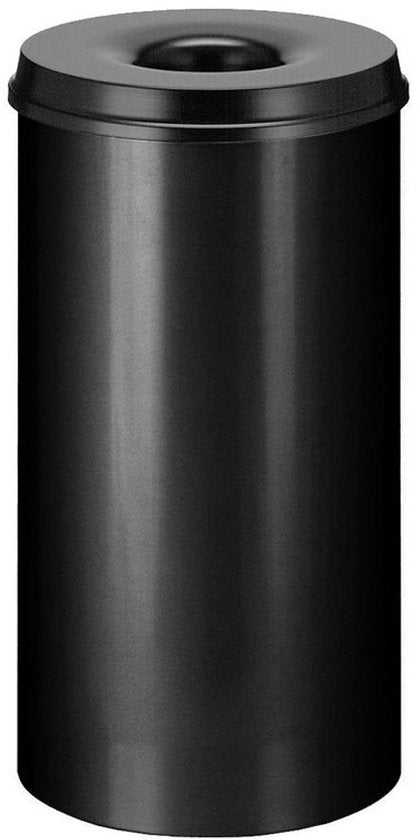 V-part - Vlamdovende papierbak 110 ltr - Steel - zwart