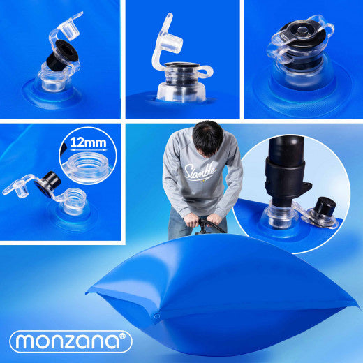 Monzana Zwembadkussen XL 3 stuks - Chloorbestendig PVC – Blauw