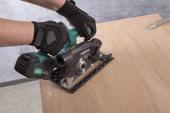 VONROC Accu Cirkelzaag – VPower 20V (zonder accu & lader) – Incl. parallelgeleider & Ø150MM zaagblad
