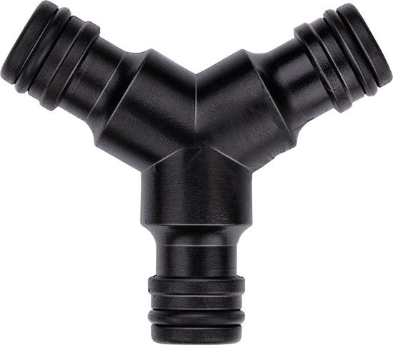 BLACK+DECKER Tuinslangkoppelstuk - 3-Weg - 7 x 6 x 2.1 CM - Zwart