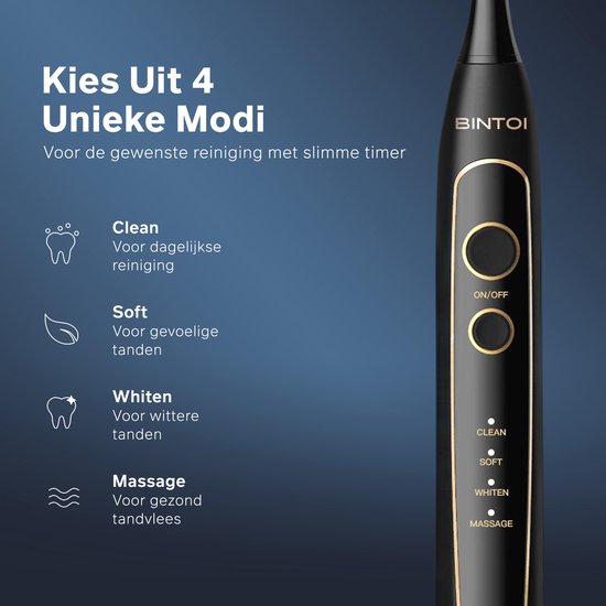 Bintoi® iSonic UV D600 - Elektrische Tandenborstel met UV-Sterilisator