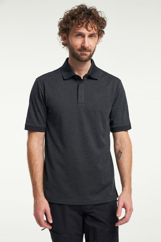 Tenson TXlite Melange Polo 465018060 - Zwart - 3XL