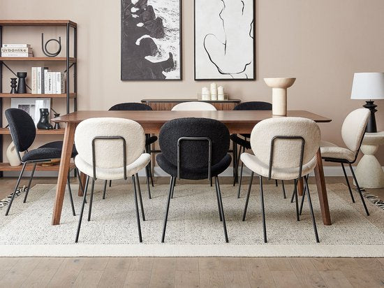 Kick Eetkamerstoel - Max. 150 kg - Hoog Comfort - 52 x 42 x 80 cm - Zwart